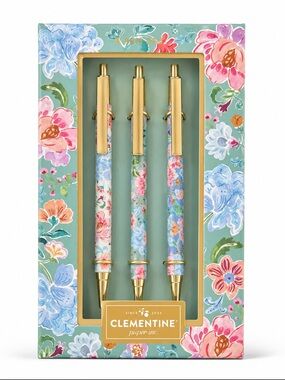Clementine #4 Floral 3-Pen Set